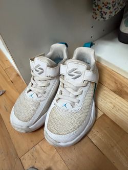 Jordan Luka 1 Kids Basketball Shoes 11C — White/Teal