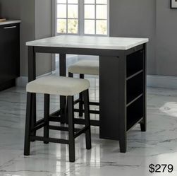 Counter height dining table set