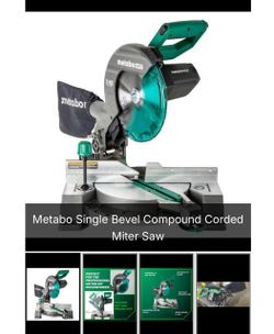 Metabo HPT Single Bevel Compound Miter Saw