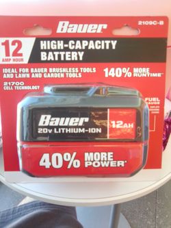 Bauer 12ah 20v Lithium Ion Battery