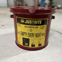 Justrite Oily Rag Safety Can
