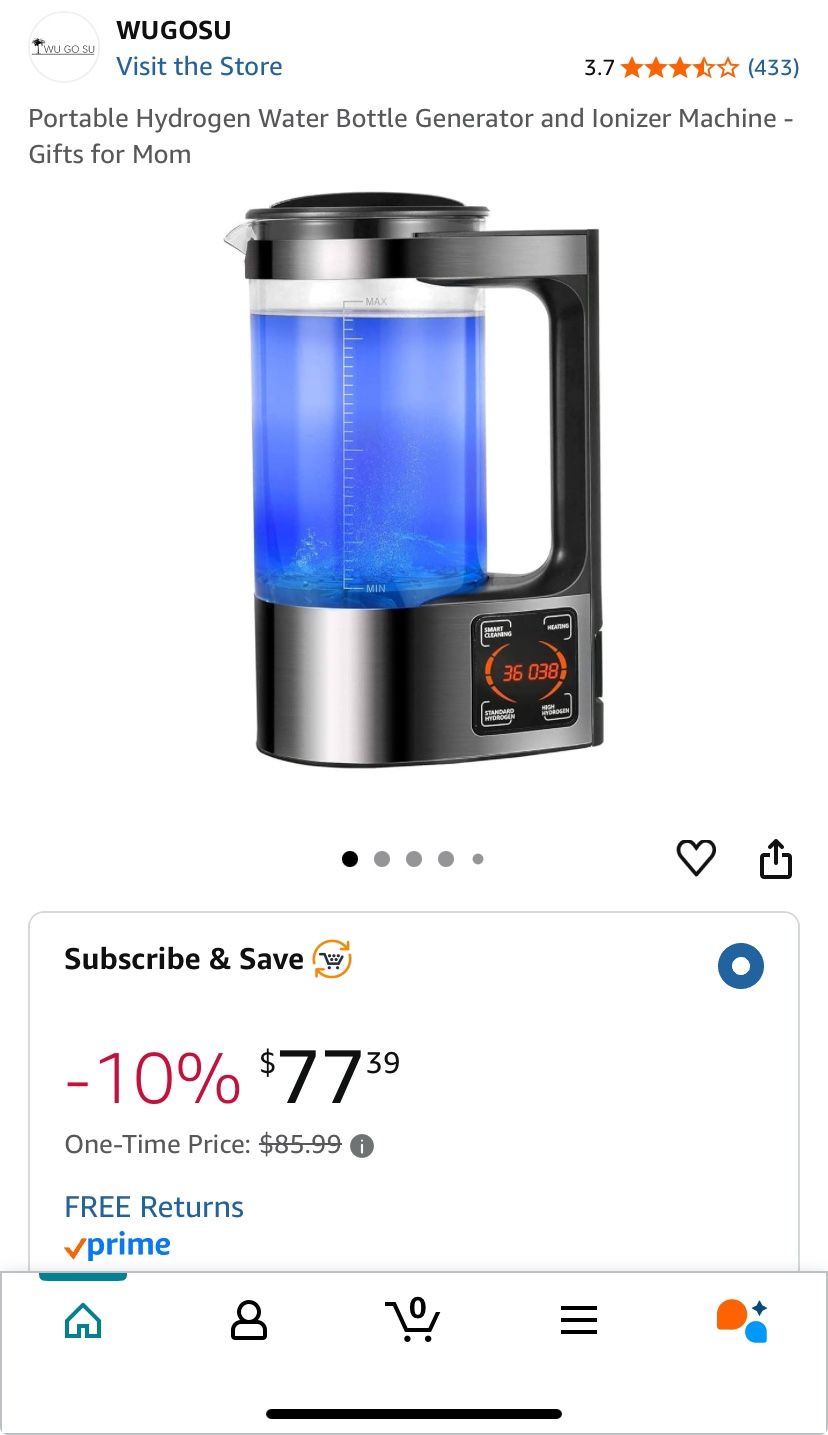 V8 Negative Ion Water Machine