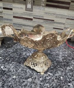 Silver Plated Vase Plate