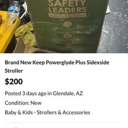 Brand New Jeep Double Stroller 