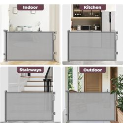 Retractable Baby Gates Wide Mesh Dog Gate