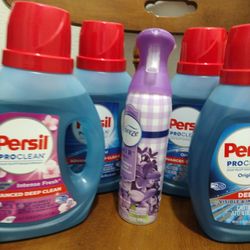 Cuatro Persil 40 Oz Y Un Febris Por Solo $25