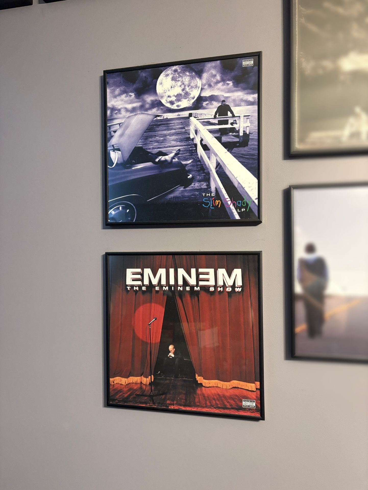 Framed Vinyl Eminem Albums