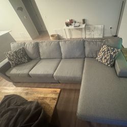 Adjustable Sectional Couch + Coffee Table + End Table