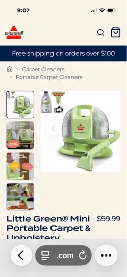 Bissel Little Green carpet /upholstry