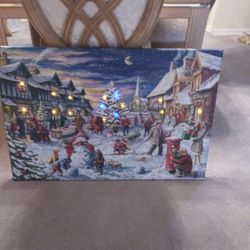 Christmas Painting W/lights