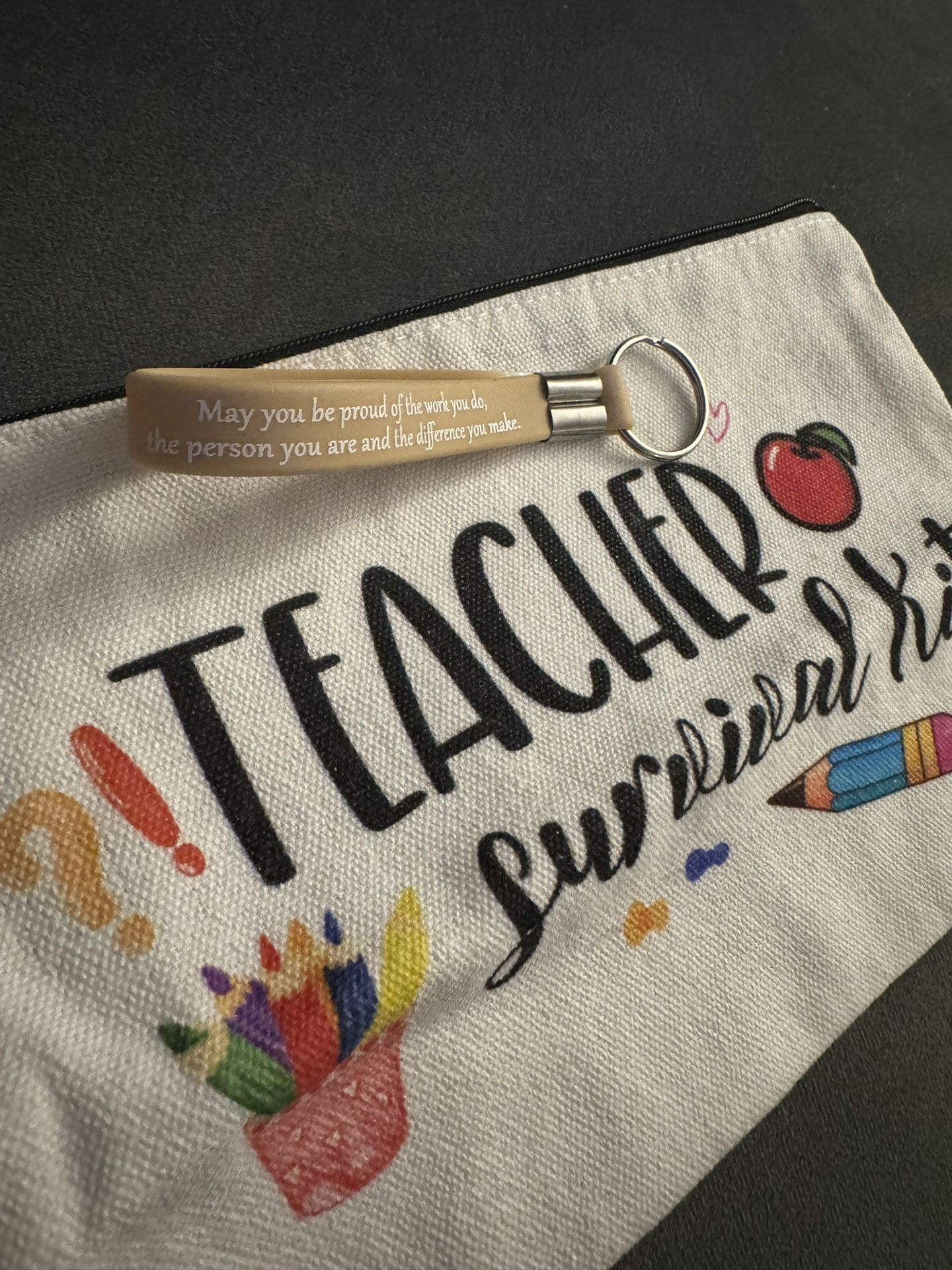 Teacher Pouch And Key Chain 