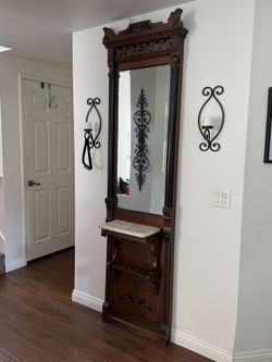 Antique Pier / Hall Mirror 