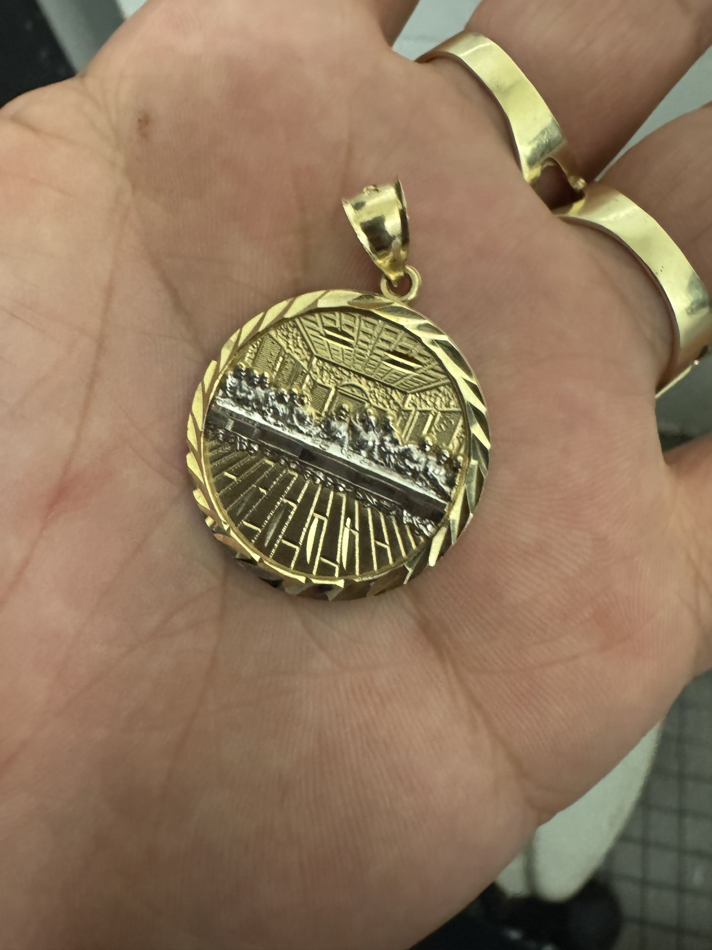 10kt Last Supper Pendant