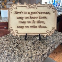 “Good Woman” Ceramic Plaque 
