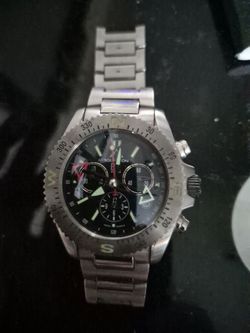 Swiss Quartz Chronograph Watch Stainless Steel