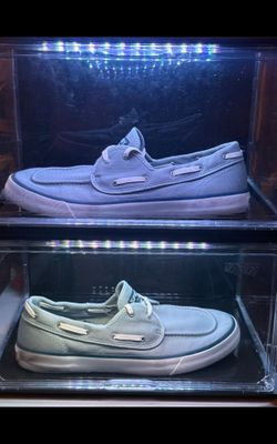 Size 11 Sperry Canvas Boat Shoes