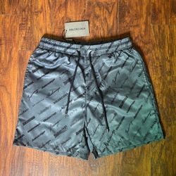 Grey Balenciaga swim shorts