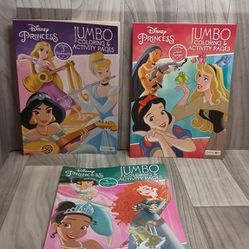 Disney Princess Coloring & Activity Book lot of 3 Bendon Publishing