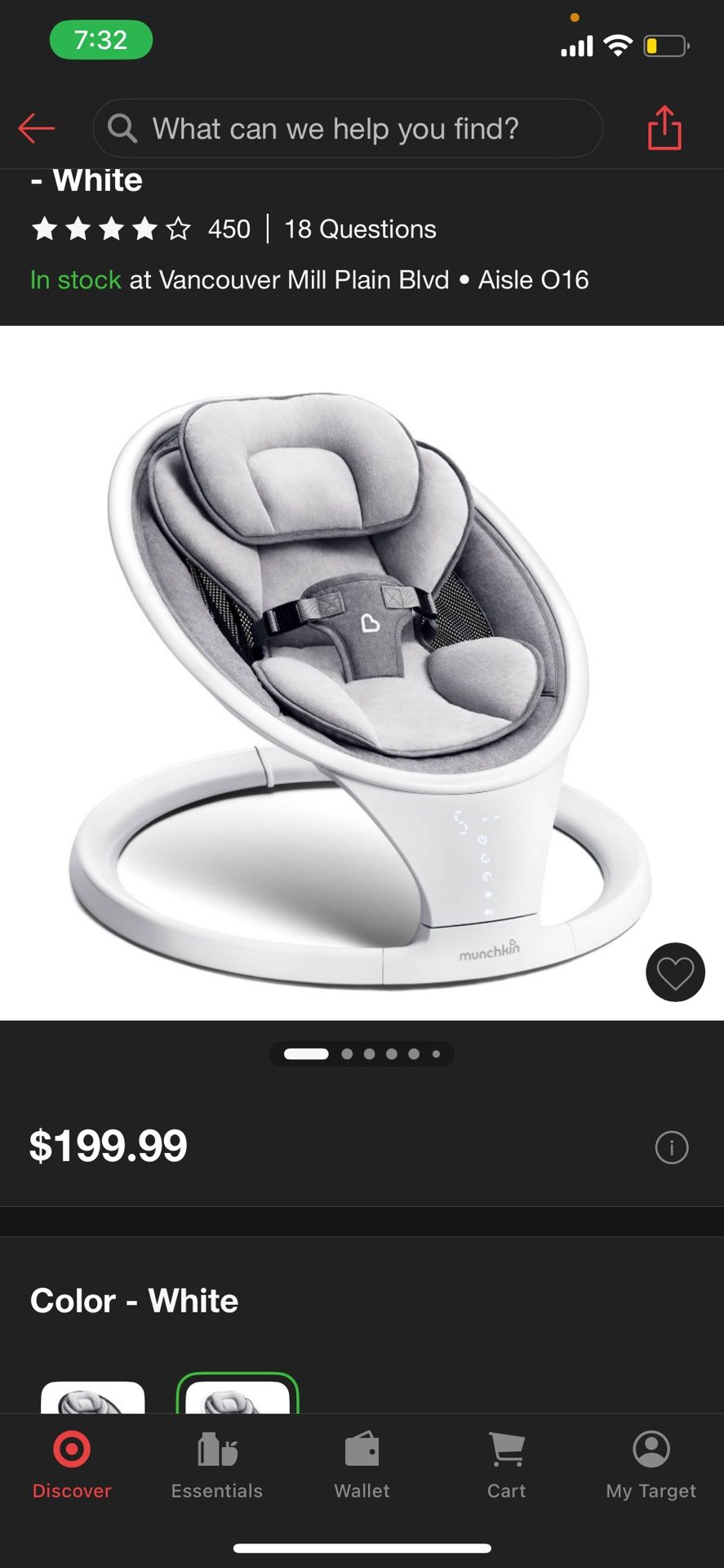 Munchkin Bluetooth Music Swing 