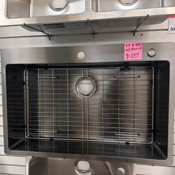 33” Drop In Kitchen Sink