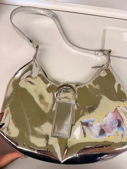 Silver hand bag