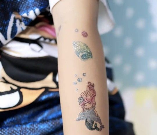 New Under the Sea Mermaid Temporary Tattoo