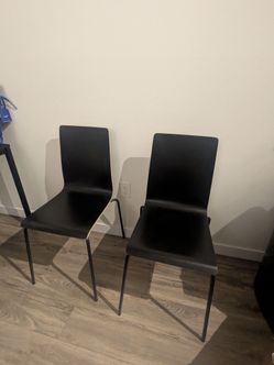 Ikea  black chairs