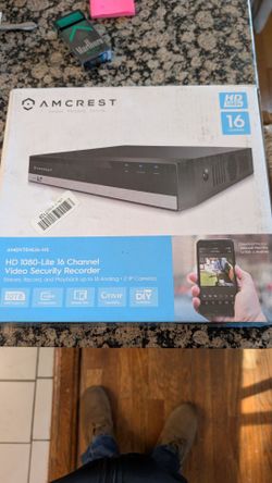 Amcrest HD 1080-Lite 16 Channel Video Security Recorder, NEW