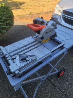 Tile saw and tools