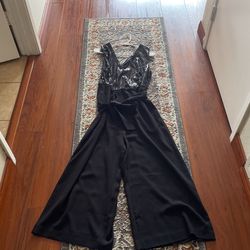 Black Sequin Jumpsuit 