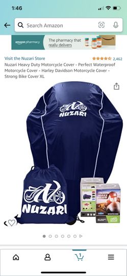 XL Nuzari Heavy Duty Motorcycle Cover