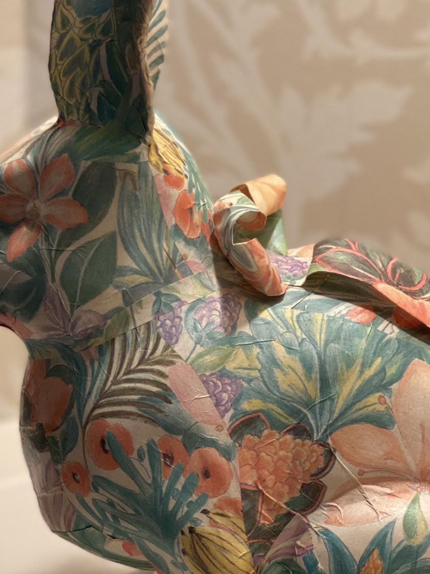 Paper Mache Rabbit By Joan B Henderson