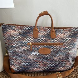 Bric's Missoni Weekender Bag Like New X Large Purse Shoulder Travel 