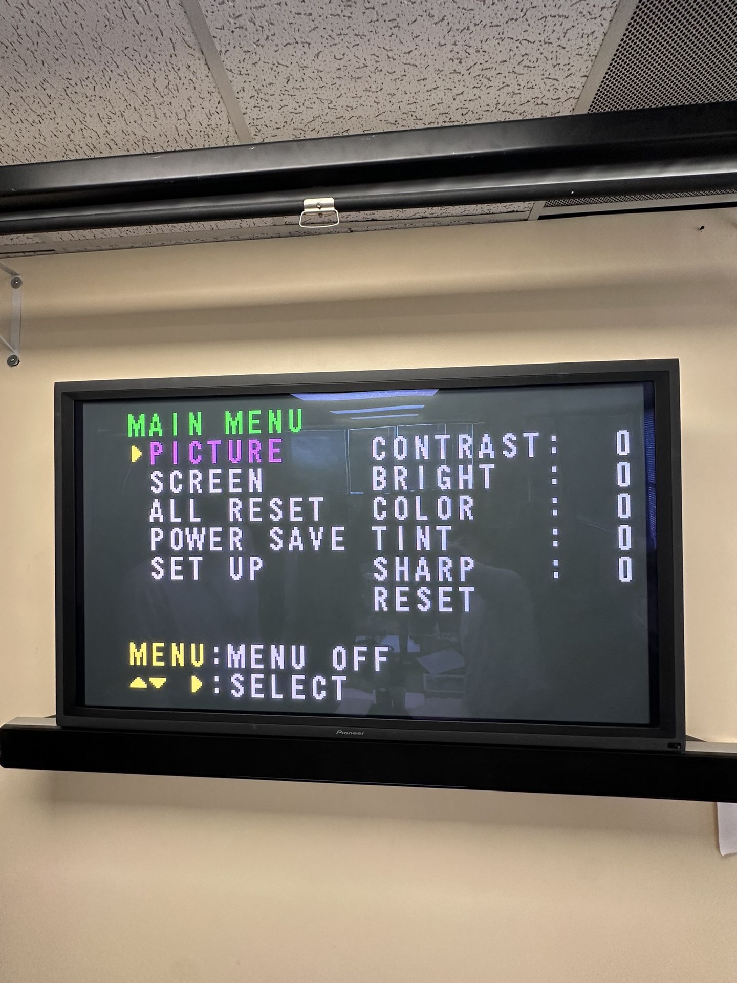 50” Pioneer PDP-502MX Plasma Display TV