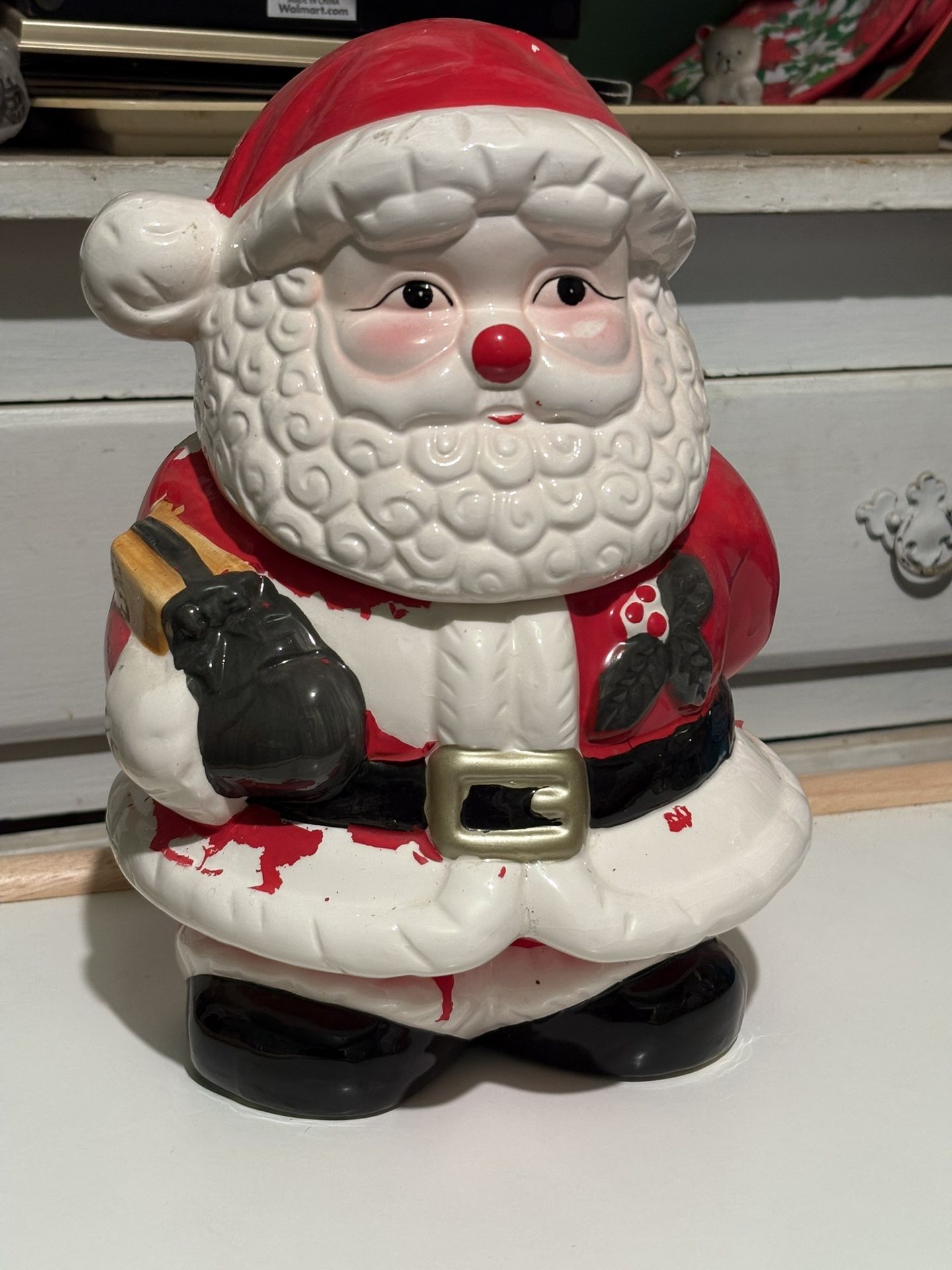 Vintage Santa Cookie Jar 1995
