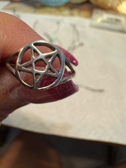 Sterling Silver Pentagram Ring