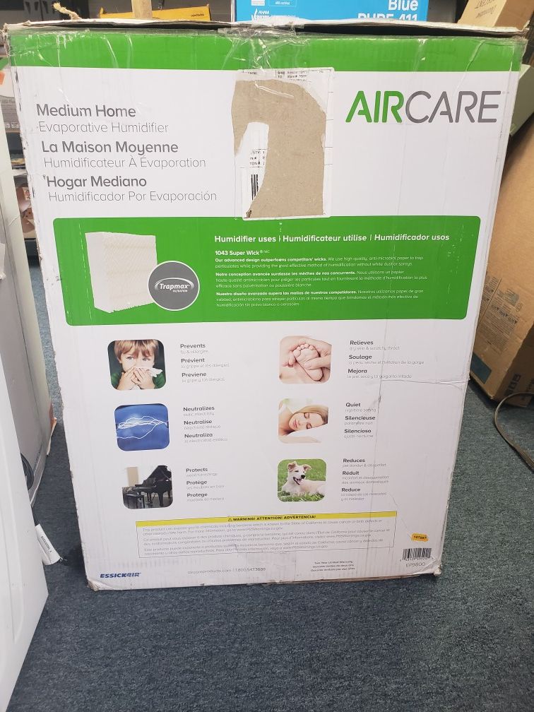 Airfare home humidification / filtration