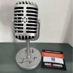 Rick Jeanneret Autographed Buffalo Sabres Standing Microphone! 
