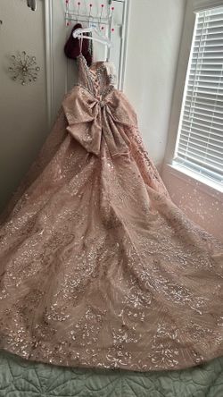 Rose Gold Quinceañera gown