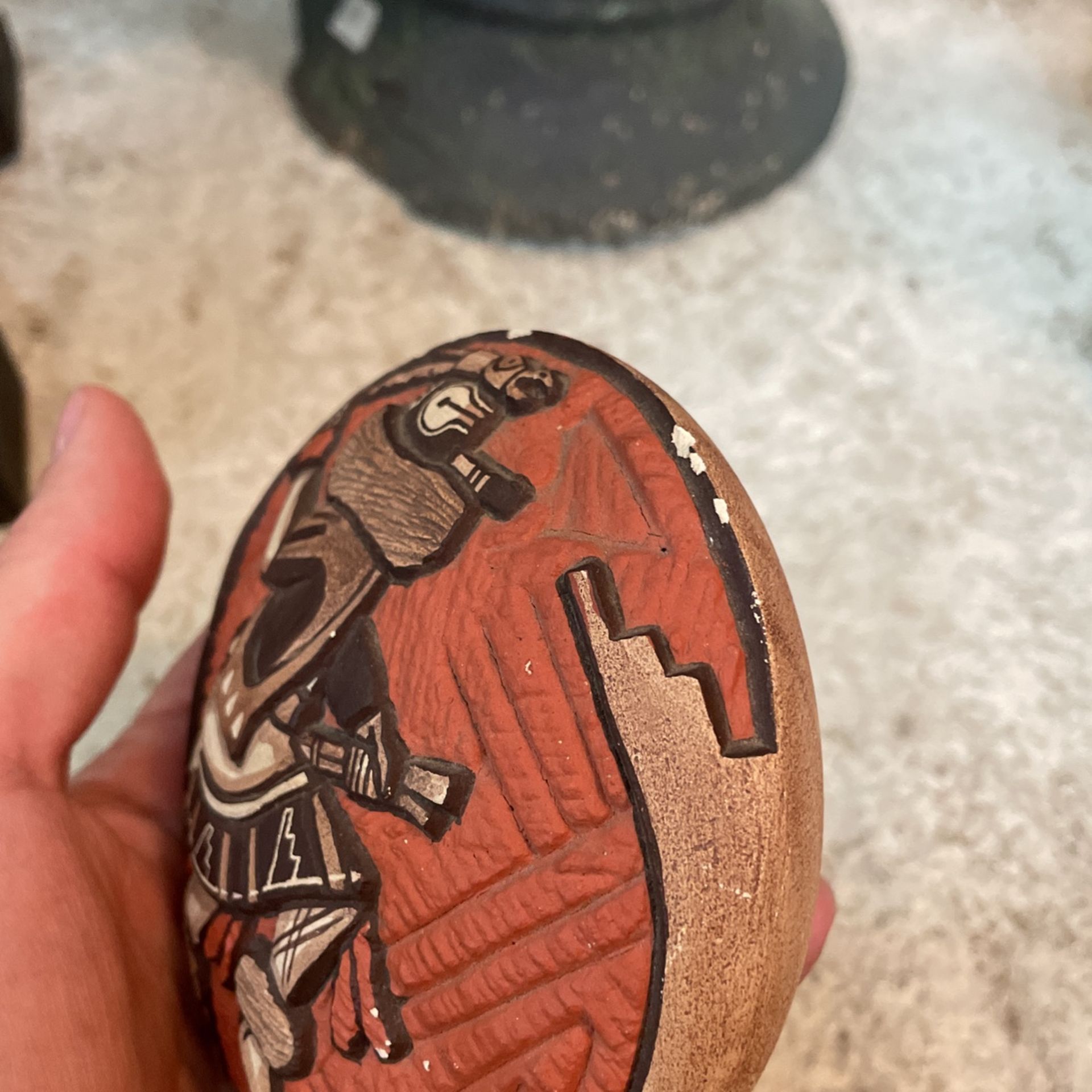 Native Hopi Tewa Hand Carved Pottery