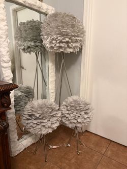 Feather lamp set