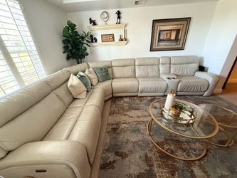 Large Leather Reclining Sectional Couch – Costco