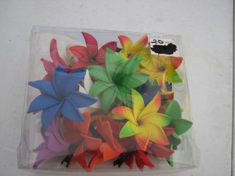 NEW Hawaiian Plumeria Colorful Tropical Foam Hair Clip Party Beach Luau