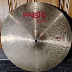 PAISTE RARE 3000 17" Crash In Great Condition!!