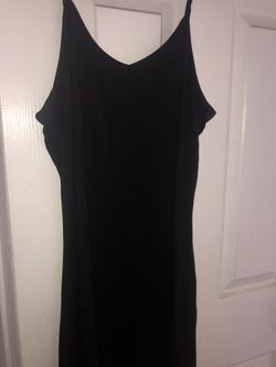 Maxi long black dress