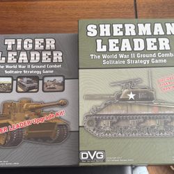 Sherman Leader And Tiger Leader World War Ii Combat Strategy Game Brand New All Pieces In Plastic 