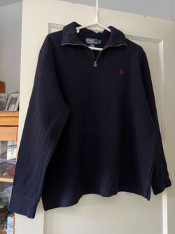 Polo by Ralph Lauren Men’s Half Zip French Cotton Pullover Size L