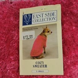 Pet Sweater Extra Small Pink XS