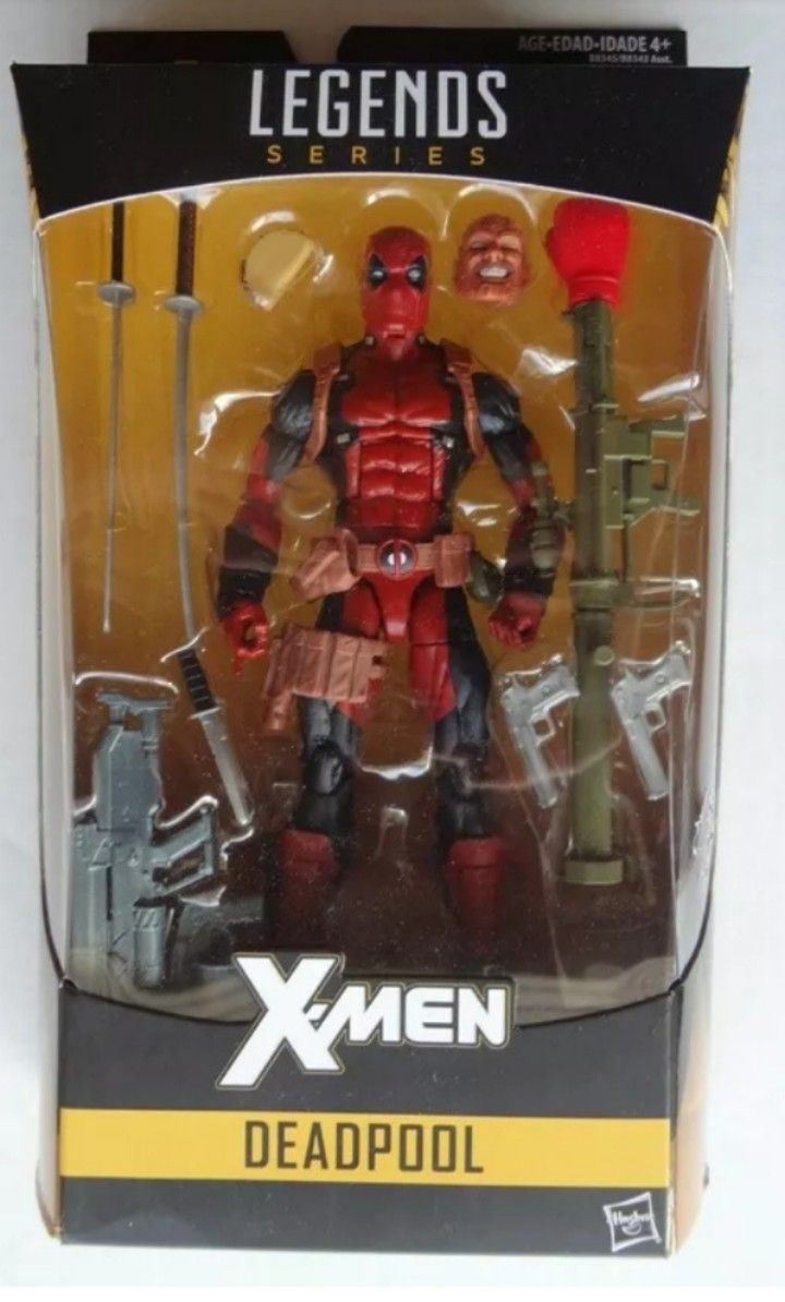 Marvel Legends X-Men Deadpool Collectible Action Figure Toy From Juggernaut Build a Figure Wave