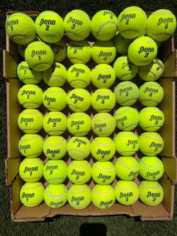 50 lightly used Penn tennis balls